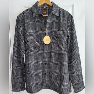 Common People "Granby" Luxe Plaid Hybrid Shirt Jacket - NWT